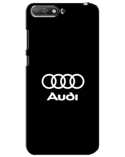Чехол для Huawei Y6 2018 с картинкой «Классическое лого Audi»