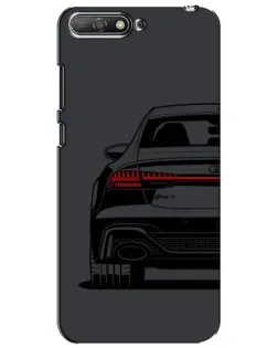 Чехол для Huawei Y6 2018 с картинкой «Задняя часть Audi — арт»