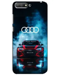 Чехол для Huawei Y6 2018 с картинкой «Audi Sport — неон»