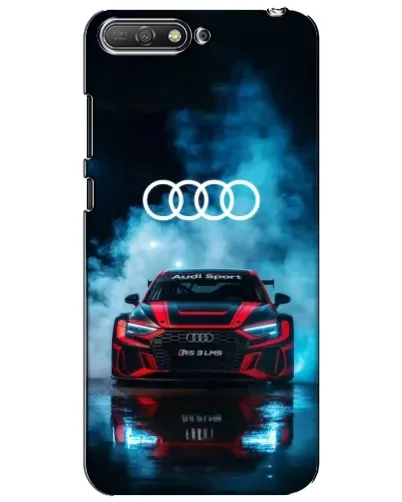 Чехол для Huawei Y6 2018 с картинкой «Audi Sport — неон» Чехол для Huawei Y6 2018 с картинкой «Audi Sport — неон»