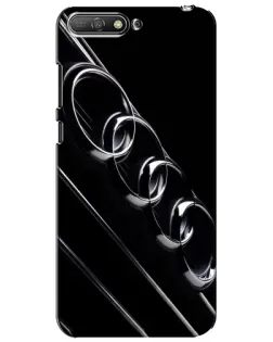 Чехол для Huawei Y6 2018 с картинкой «Audi — абстрактные кольца»