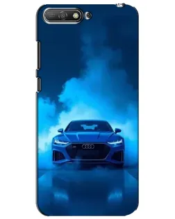 Чехол для Huawei Y6 2018 с картинкой «Audi — голубая энергия»
