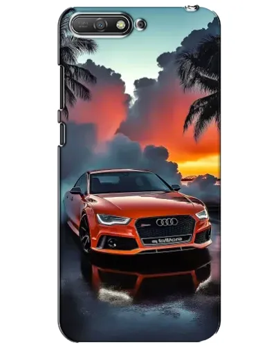 Чехол для Huawei Y6 2018 с картинкой «Audi — закат» Чехол для Huawei Y6 2018 с картинкой «Audi — закат»