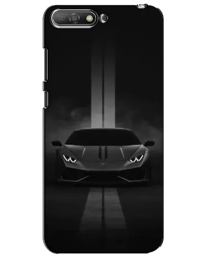 Чехол для Huawei Y6 2018 с картинкой «Lamborghini симметрия дорог»