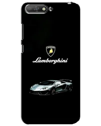 Чехол для Huawei Y6 2018 с картинкой «Логотип Lamborghini классика»