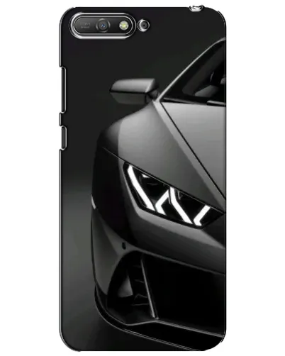 Чехол для Huawei Y6 2018 с картинкой «Lamborghini фары детализация»