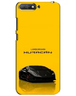 Чехол для Huawei Y6 2018 с картинкой «Lamborghini Huracan черный»