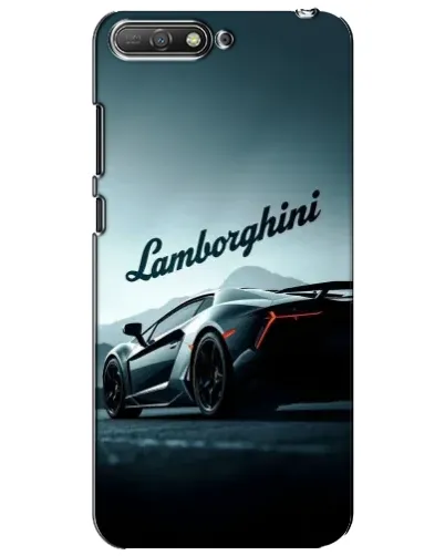 Чехол для Huawei Y6 2018 с картинкой «Классическая надпись Lamborghini»