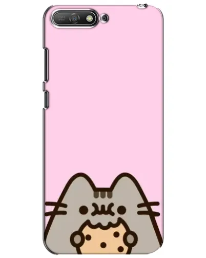Чехол для Huawei Y6 2018 с картинкой «Pusheen и печенье» Чехол для Huawei Y6 2018 с картинкой «Pusheen и печенье»