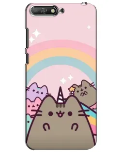 Чехол для Huawei Y6 2018 с картинкой «Единорог Pusheen»