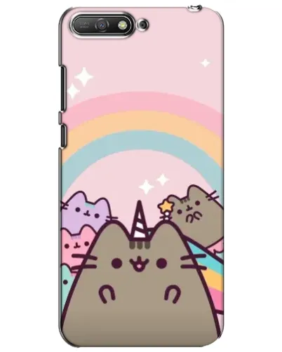 Чехол для Huawei Y6 2018 с картинкой «Единорог Pusheen» Чехол для Huawei Y6 2018 с картинкой «Единорог Pusheen»