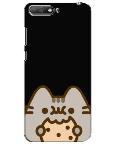 Чехол для Huawei Y6 2018 с картинкой «Пушин на черном» Чехол для Huawei Y6 2018 с картинкой «Пушин на черном»