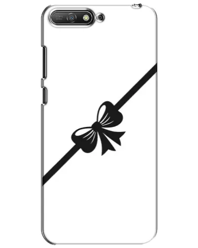 Чехол для Huawei Y6 2018 с картинкой «Диагональный бант»