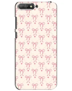 Чехол для Huawei Y6 2018 с картинкой «Розовые бантики Coquette»