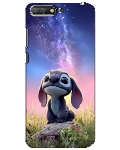 Чехол для Huawei Y6 2018 с картинкой «Стич на рассвете»