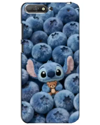 Чехол для Huawei Y6 2018 с картинкой «Стич и голубика»