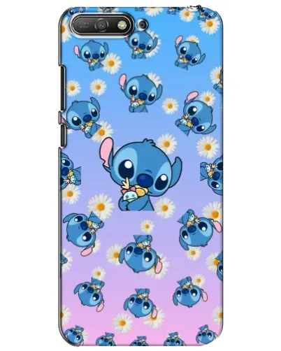 Чехол для Huawei Y6 2018 с картинкой «Паттерн со Стичем»