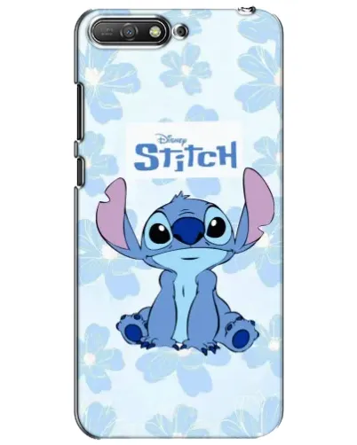 Чехол для Huawei Y6 2018 с картинкой «Stitch среди цветов»