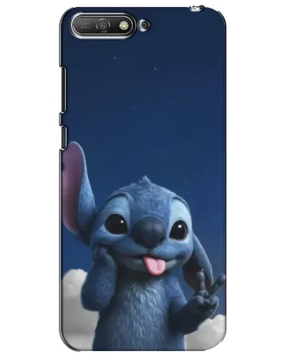 Чехол для Huawei Y6 2018 с картинкой «Стич в облаках»