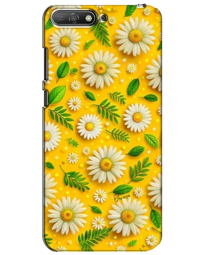 Чехол для Huawei Y6 2018 с картинкой «Ромашковое солнце»