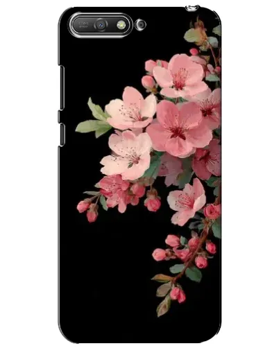 Чехол для Huawei Y6 2018 с картинкой «Розовая ветка сакуры»