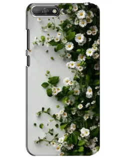 Чохол для Huawei Y6 2018 з картинкою «Гілка дрібних білих квітів»