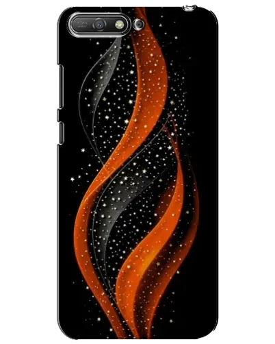 Чехол для Huawei Y6 2018 с картинкой «Огненная звездная волна»