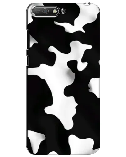 Чехол для Huawei Y6 2018 с картинкой «Черно-белое пятно»