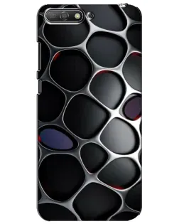 Чехол для Huawei Y6 2018 с картинкой «Объемная темная решетка»
