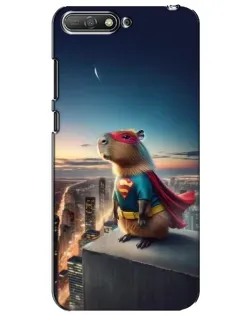 Чехол для Huawei Y6 2018 с картинкой «Капи-мен супергерой»
