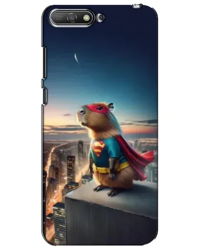 Чехол для Huawei Y6 2018 с картинкой «Капи-мен супергерой»