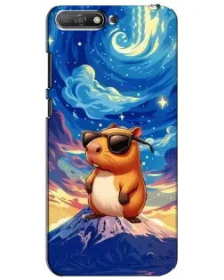 Чехол для Huawei Y6 2018 с картинкой «Капибара Ван Гога»