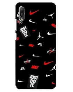 Чехол для Huawei Y6 2019 с картинкой «Nike Mix Pattern»