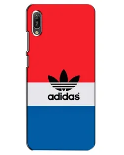 Чехол для Huawei Y6 2019 с картинкой «Ретро блоки Adidas»