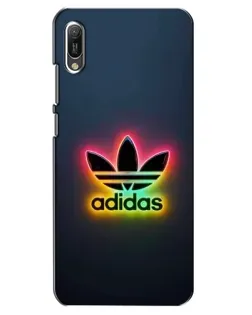 Чехол для Huawei Y6 2019 с картинкой «Неоновый Adidas»