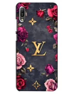 Чехол для Huawei Y6 2019 с картинкой «Цветочный Louis Vuitton»