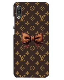 Чехол для Huawei Y6 2019 с картинкой «LV с бантом»