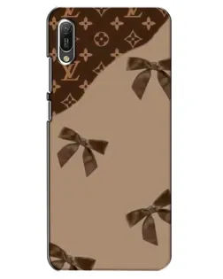 Чехол для Huawei Y6 2019 с картинкой «LV — кофейный атлас»