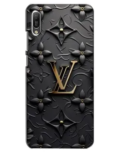 Чехол для Huawei Y6 2019 с картинкой «Кожаная текстура LV»