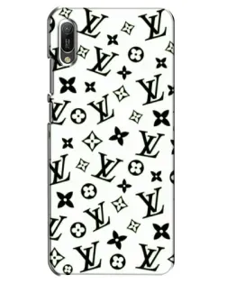 Чехол для Huawei Y6 2019 с картинкой «Монохромный хаос LV»
