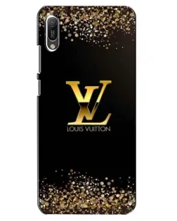 Чехол для Huawei Y6 2019 с картинкой «LV — золотые искры»