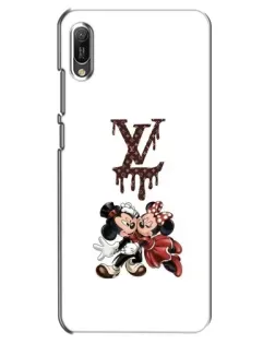 Чехол для Huawei Y6 2019 с картинкой «LV и Микки Маус»