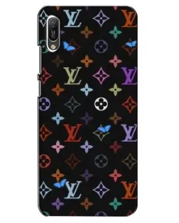 Чехол для Huawei Y6 2019 с картинкой «Цветная монограмма LV»