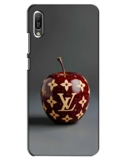 Чехол для Huawei Y6 2019 с картинкой «Красное яблоко LV»