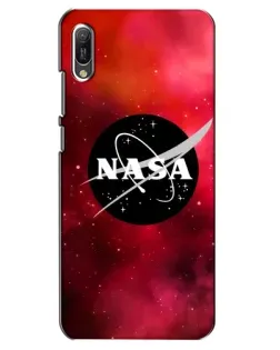 Чехол для Huawei Y6 2019 с картинкой «NASA — красная туманность»