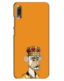 Чехол для Huawei Y6 2019 с картинкой «Золотая обезьяна Bored Ape»