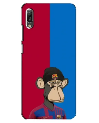 Чехол для Huawei Y6 2019 с картинкой «Bored Ape — фанат Барсы» Чехол для Huawei Y6 2019 с картинкой «Bored Ape — фанат Барсы»