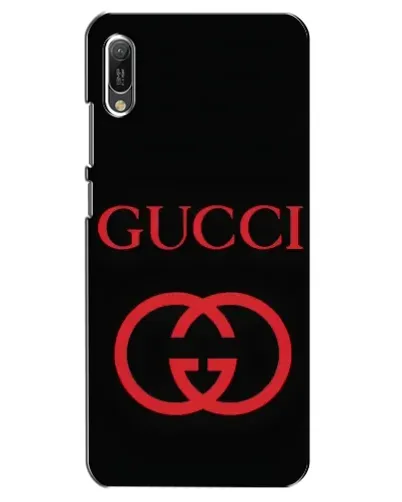 Чехол для Huawei Y6 2019 с картинкой «Gucci — красный логотип»