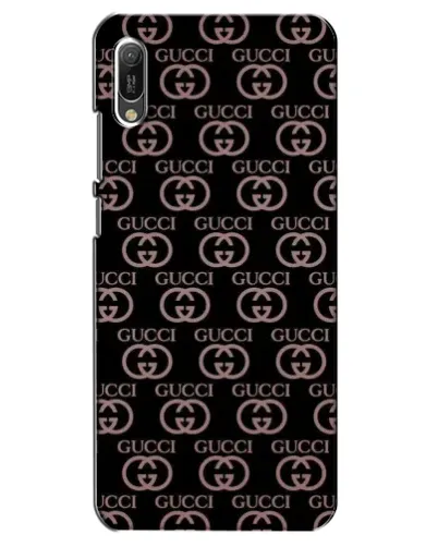 Чехол для Huawei Y6 2019 с картинкой «Классическая монограмма Gucci»