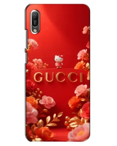 Чехол для Huawei Y6 2019 с картинкой «Gucci — золотой сад»